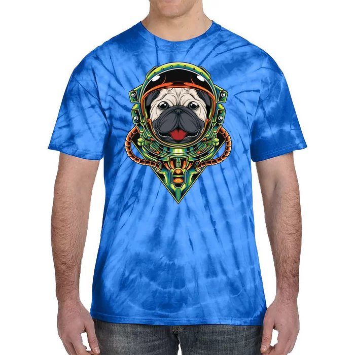 Pug Dog Astronaut Solar System Planets For Pug Moms And Dads Cool Gift Tie-Dye T-Shirt