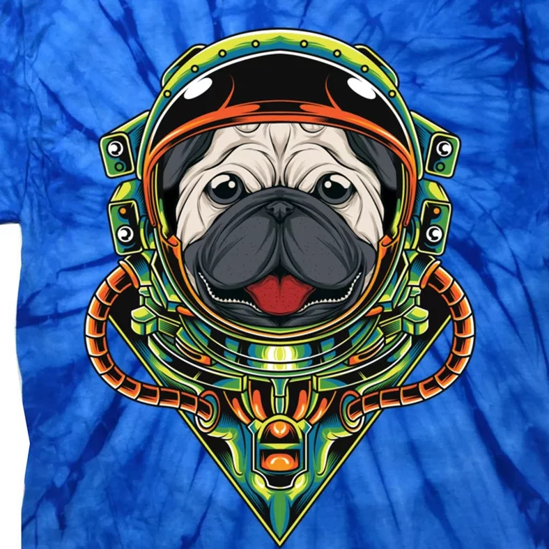 Pug Dog Astronaut Solar System Planets For Pug Moms And Dads Cool Gift Tie-Dye T-Shirt