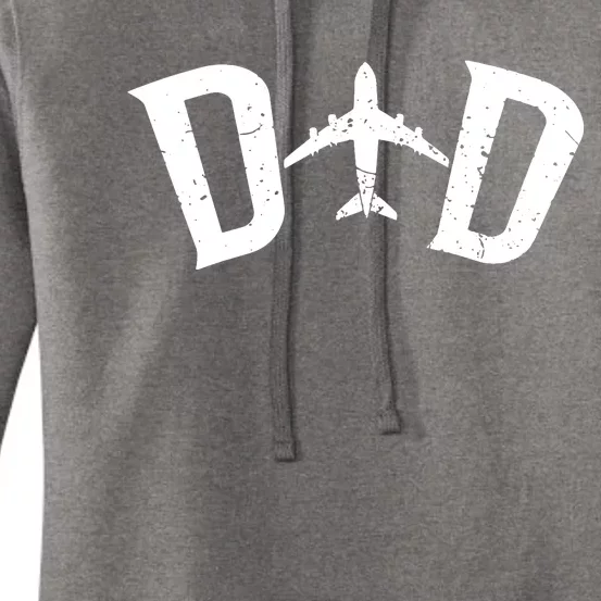 Pilot Dad Airplane Couple Family Father Matching Women's Pullover Hoodie