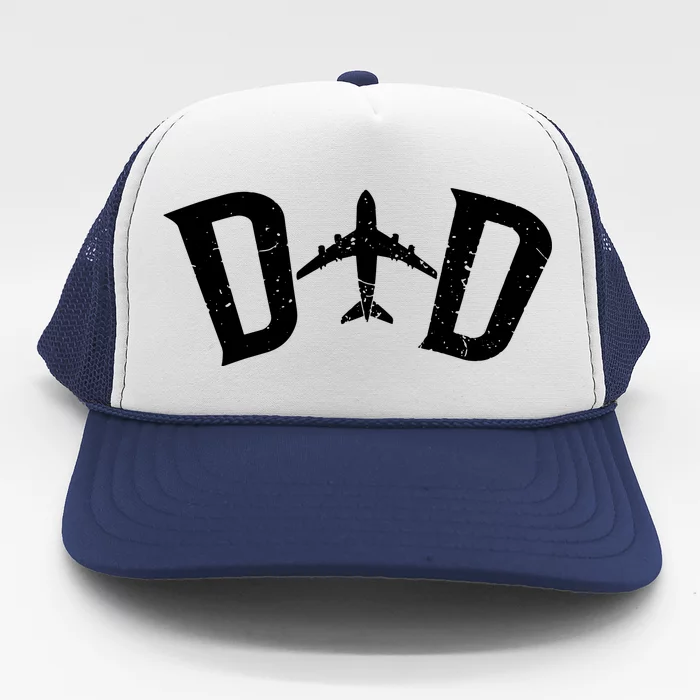 Pilot Dad Airplane Couple Family Father Matching Trucker Hat