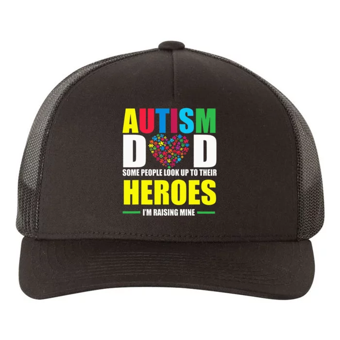 Proud Dad Autism Awareness Family Matching Yupoong Adult 5-Panel Trucker Hat