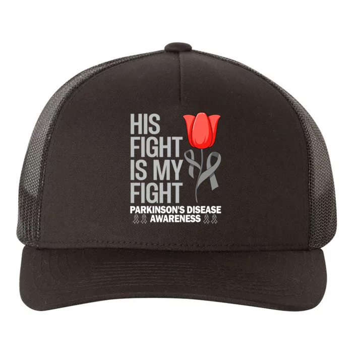 ParkinsonS Disease Awareness April Month Red Tulip Yupoong Adult 5-Panel Trucker Hat