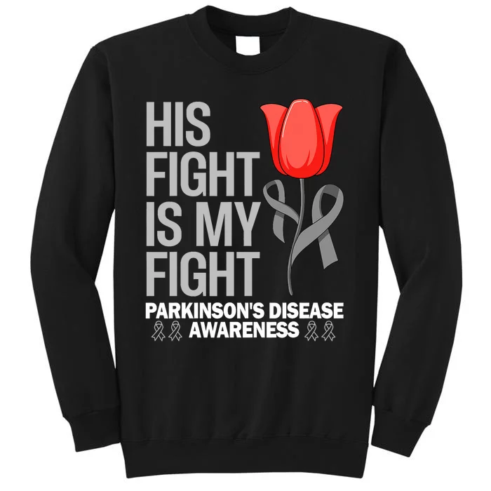 ParkinsonS Disease Awareness April Month Red Tulip Tall Sweatshirt