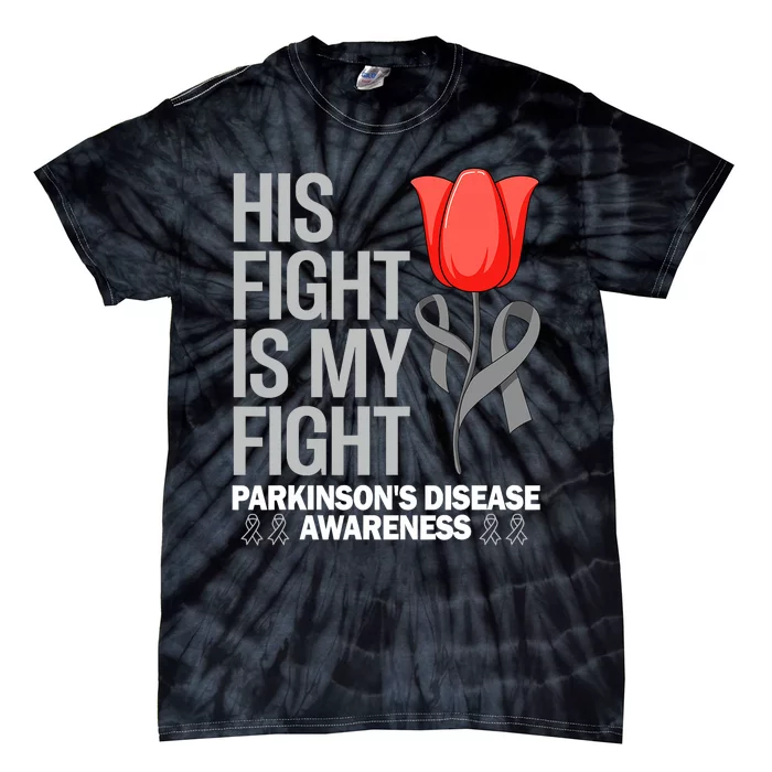 ParkinsonS Disease Awareness April Month Red Tulip Tie-Dye T-Shirt