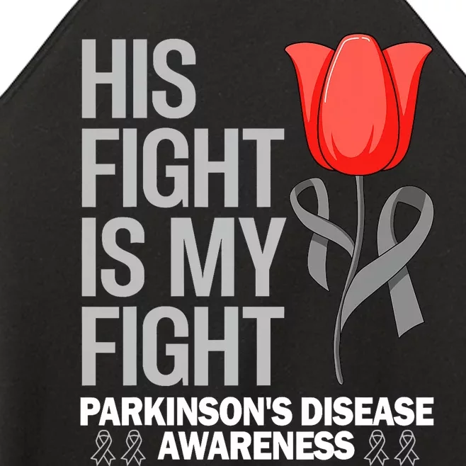 ParkinsonS Disease Awareness April Month Red Tulip Women’s Perfect Tri Rocker Tank