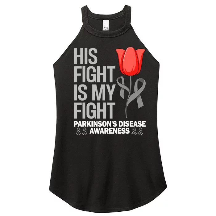 ParkinsonS Disease Awareness April Month Red Tulip Women’s Perfect Tri Rocker Tank