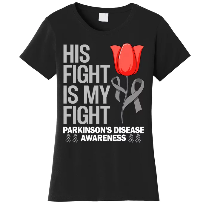 ParkinsonS Disease Awareness April Month Red Tulip Women's T-Shirt