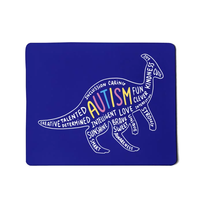 Parasaurolophus Dinosaur Autism Characteristics Walk Meme Gift Mousepad