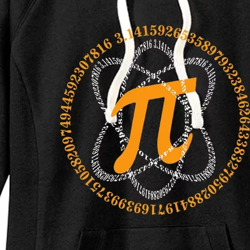 PI Day Atom PI Math Geek Science Lovers Women's Fleece Hoodie