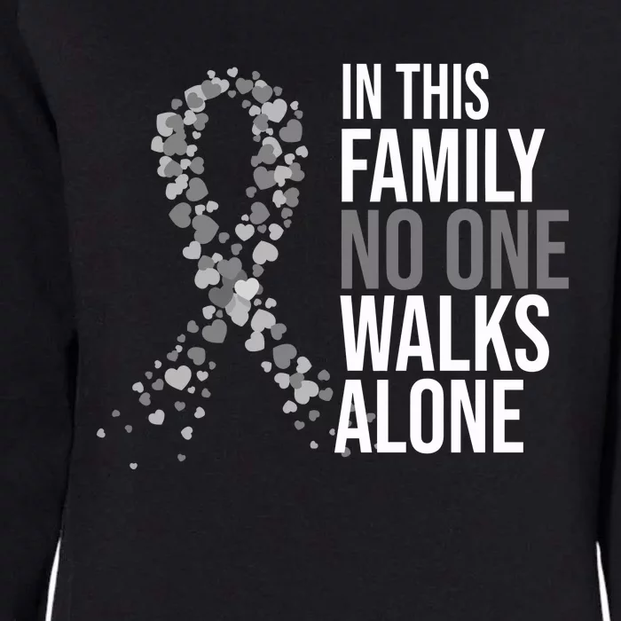 ParkinsonS Disease Awareness In This Family No One Walks Alone Womens California Wash Sweatshirt