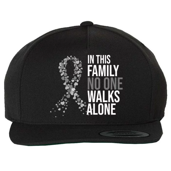 ParkinsonS Disease Awareness In This Family No One Walks Alone Wool Snapback Cap