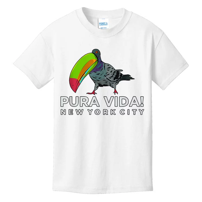 Pigeon Disguised As Toucan Pura Vida! New York City Kids T-Shirt