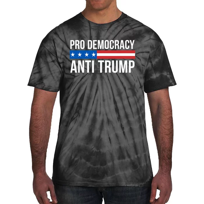 Pro Democracy Anti Trump Tie-Dye T-Shirt