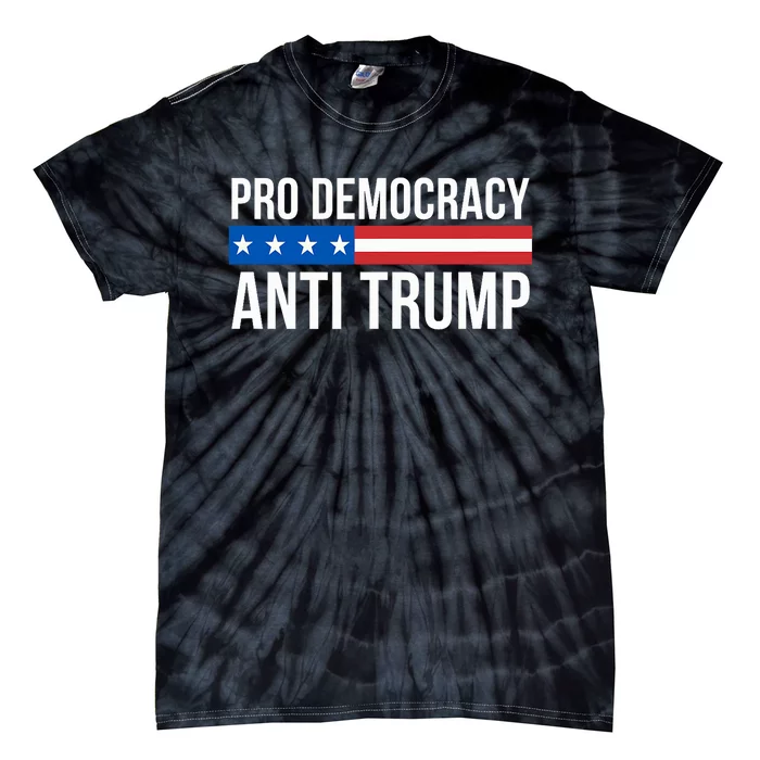 Pro Democracy Anti Trump Tie-Dye T-Shirt