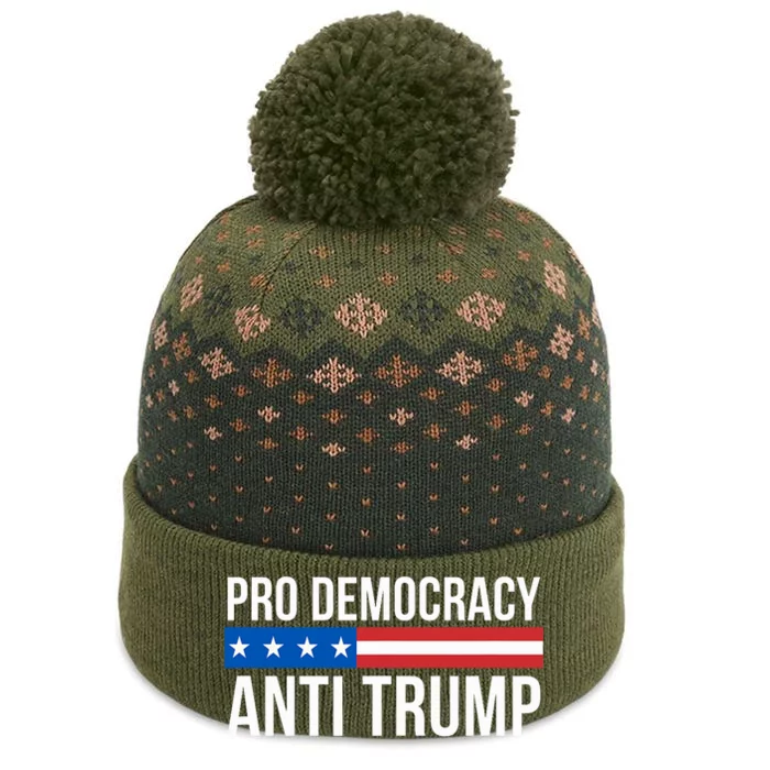 Pro Democracy Anti Trump The Baniff Cuffed Pom Beanie