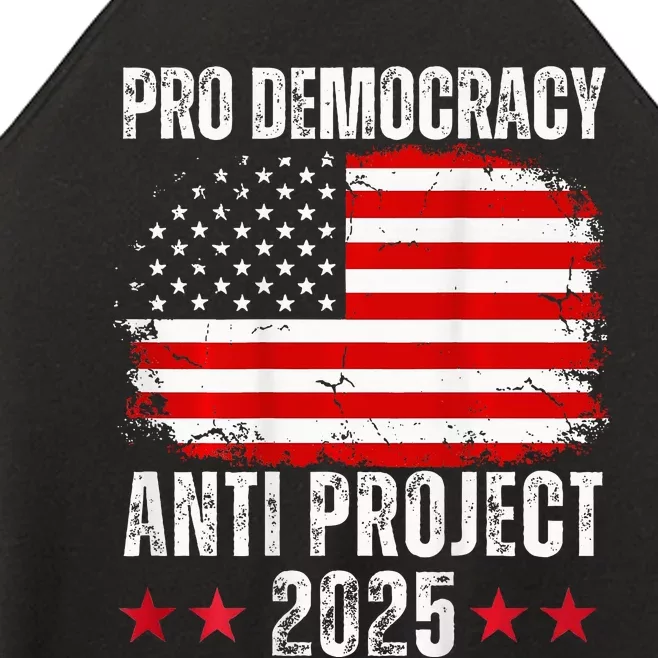 Pro Democracy Anti Project 2025 Stop Project 2025 Women’s Perfect Tri Rocker Tank