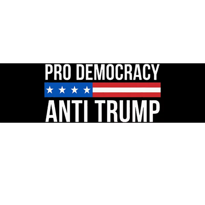 Pro Democracy Anti Trump Bumper Sticker