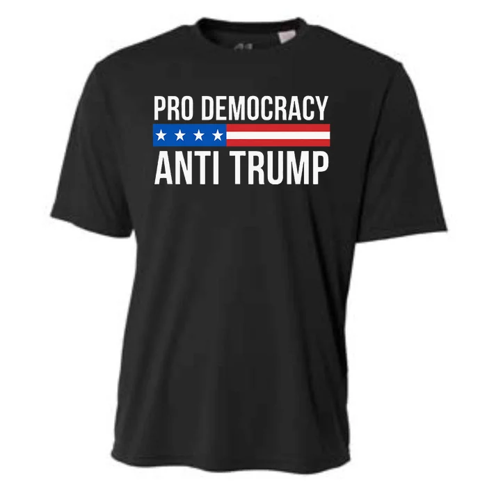 Pro Democracy Anti Trump Cooling Performance Crew T-Shirt