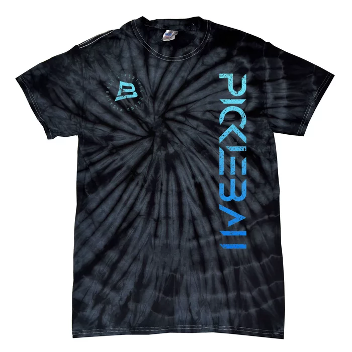 Pickleball Distressed Blue Gradient Casual Design Tie-Dye T-Shirt