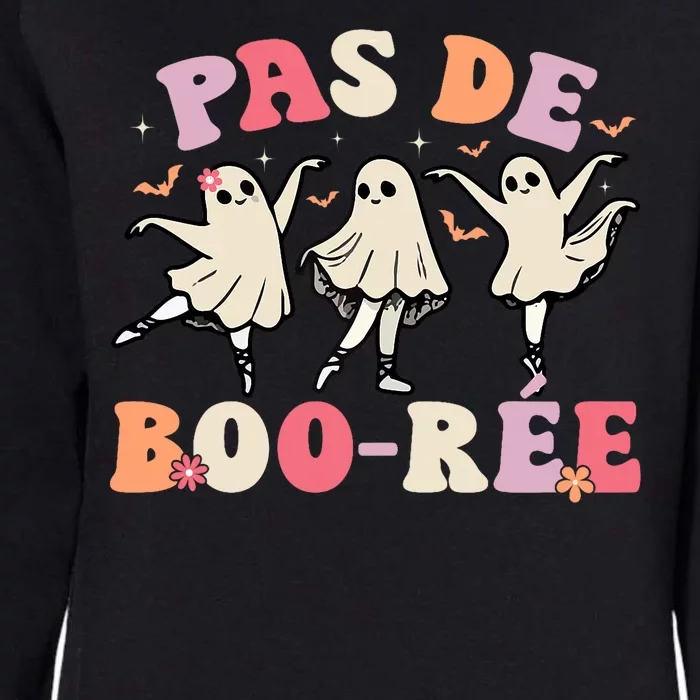 Pas De BooréE Ghost Ballet Dancer Halloween Dance Teacher Womens California Wash Sweatshirt