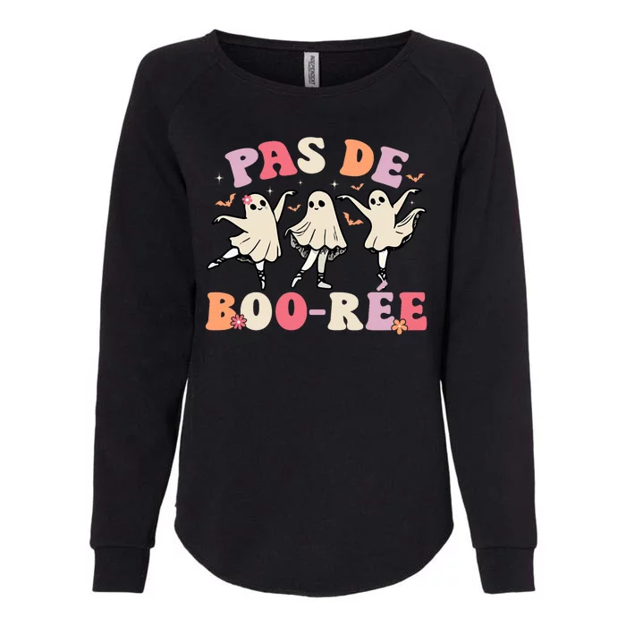 Pas De BooréE Ghost Ballet Dancer Halloween Dance Teacher Womens California Wash Sweatshirt