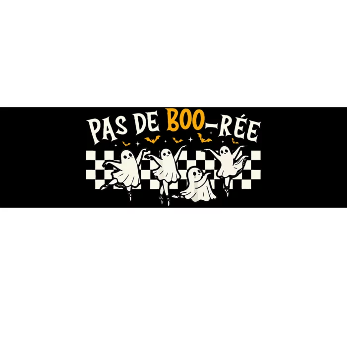 Pas De BooréE Ghost Ballet Dancer Halloween Dance Teacher Bumper Sticker