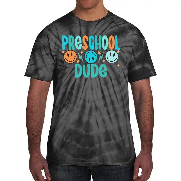 Prek Dude Back To School First Day Of Preschool Gift Tie-Dye T-Shirt