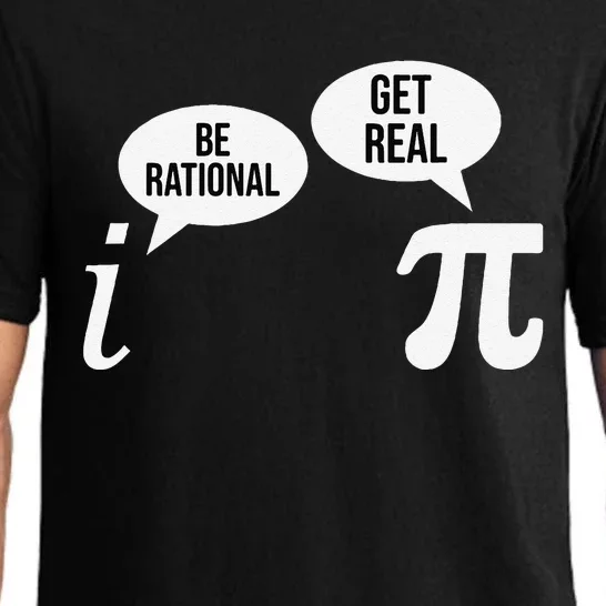 Pi Day Be Rational Get Real Funny Math Equation Teacher Nerd Pajama Set