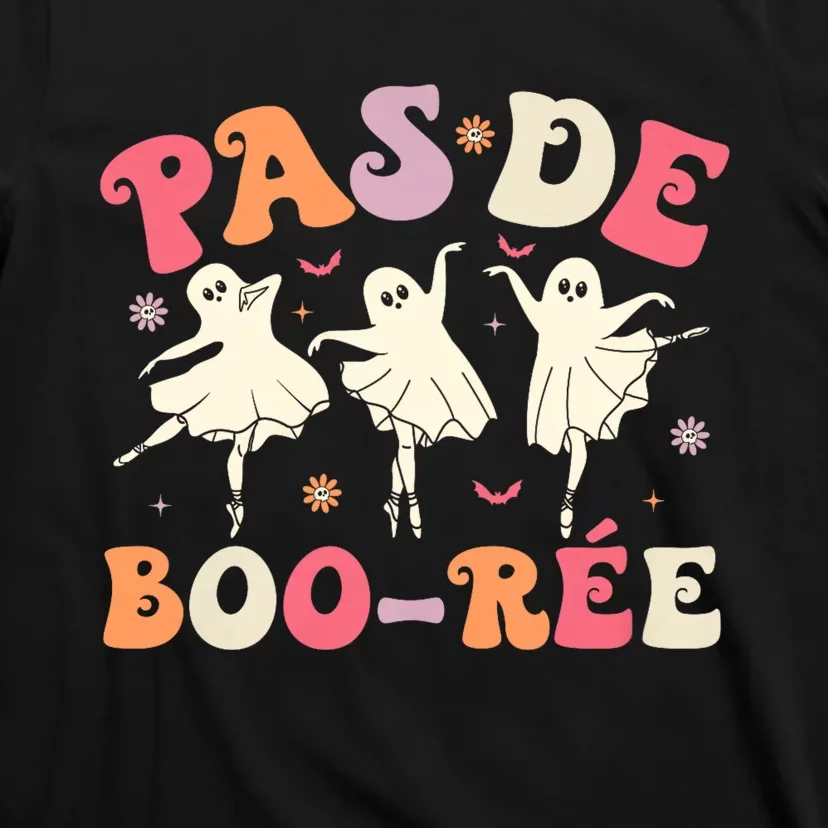 Pas De BooréE Cute Ballet Ghosts Dancing Teachers Halloween T-Shirt