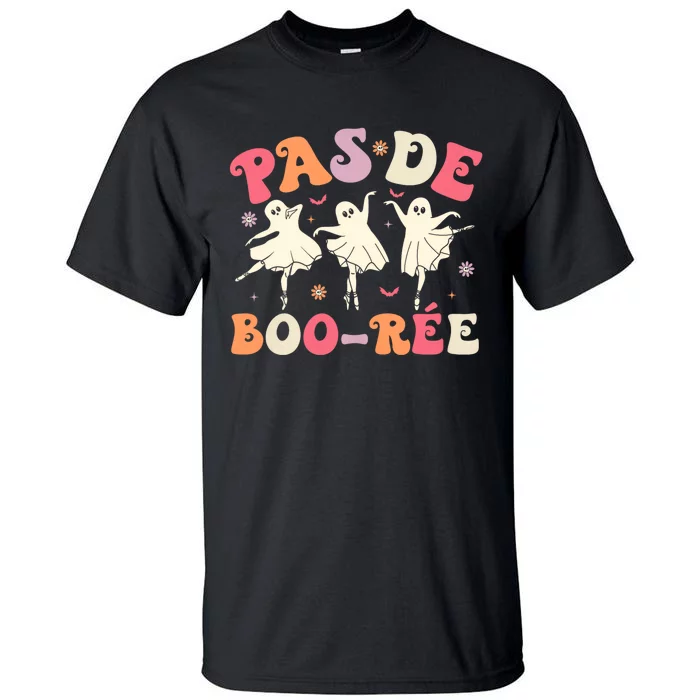 Pas De BooréE Cute Ballet Ghosts Dancing Teachers Halloween Tall T-Shirt