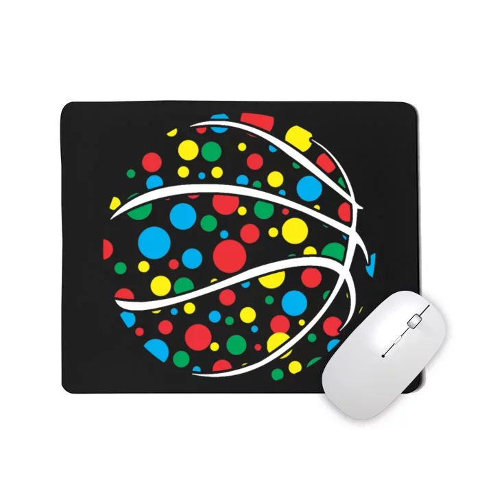 Polka Dots Basketball International Dot Day Mousepad