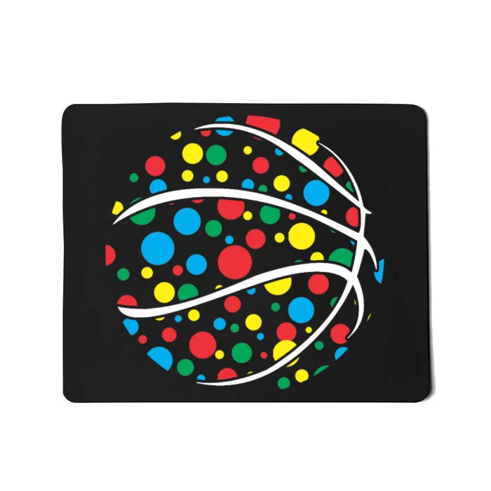 Polka Dots Basketball International Dot Day Mousepad