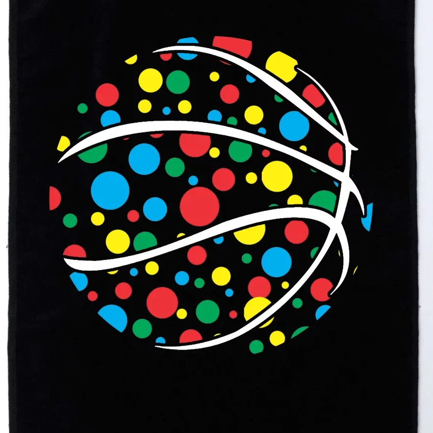 Polka Dots Basketball International Dot Day Platinum Collection Golf Towel