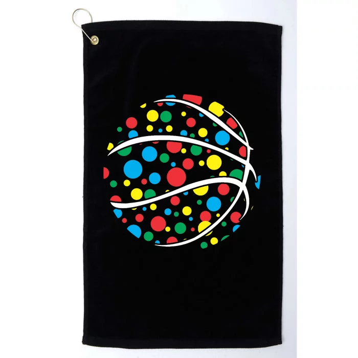 Polka Dots Basketball International Dot Day Platinum Collection Golf Towel