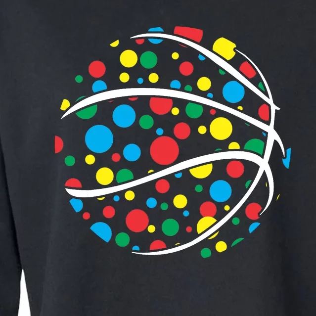 Polka Dots Basketball International Dot Day Cropped Pullover Crew