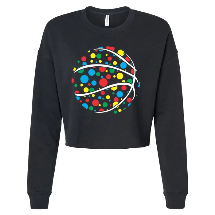 Polka Dots Basketball International Dot Day Cropped Pullover Crew