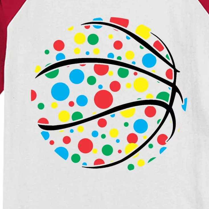 Polka Dots Basketball International Dot Day Kids Colorblock Raglan Jersey