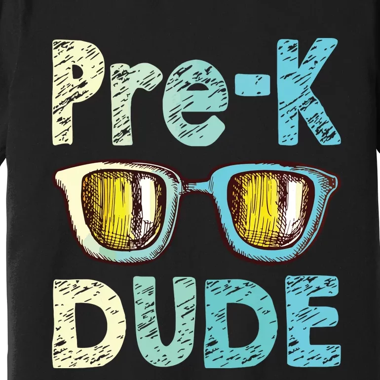 Prek Dude Back To School First Day Of Preschool Boy Premium T-Shirt