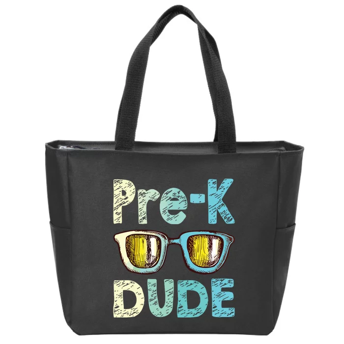 Prek Dude Back To School First Day Of Preschool Boy Zip Tote Bag