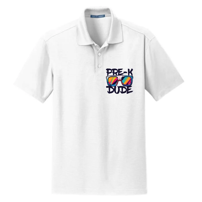 Prek Dude Back To School Prek Boy Girl Dry Zone Grid Performance Polo