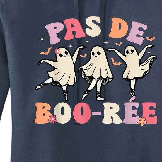 Pas De BooréE Ghost Ballet Dancer Halloween Dance Teacher Women's Pullover Hoodie