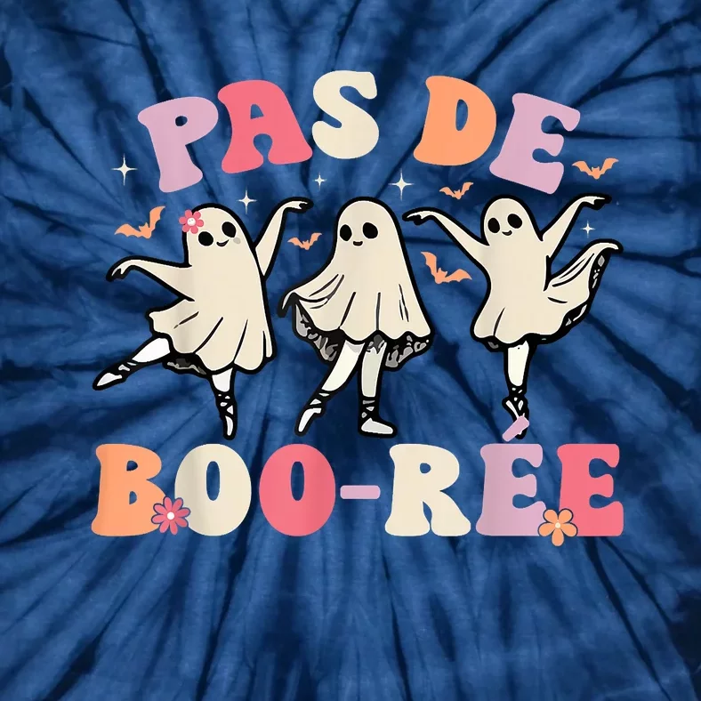 Pas De BooréE Ghost Ballet Dancer Halloween Dance Teacher Tie-Dye T-Shirt