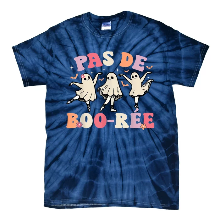 Pas De BooréE Ghost Ballet Dancer Halloween Dance Teacher Tie-Dye T-Shirt