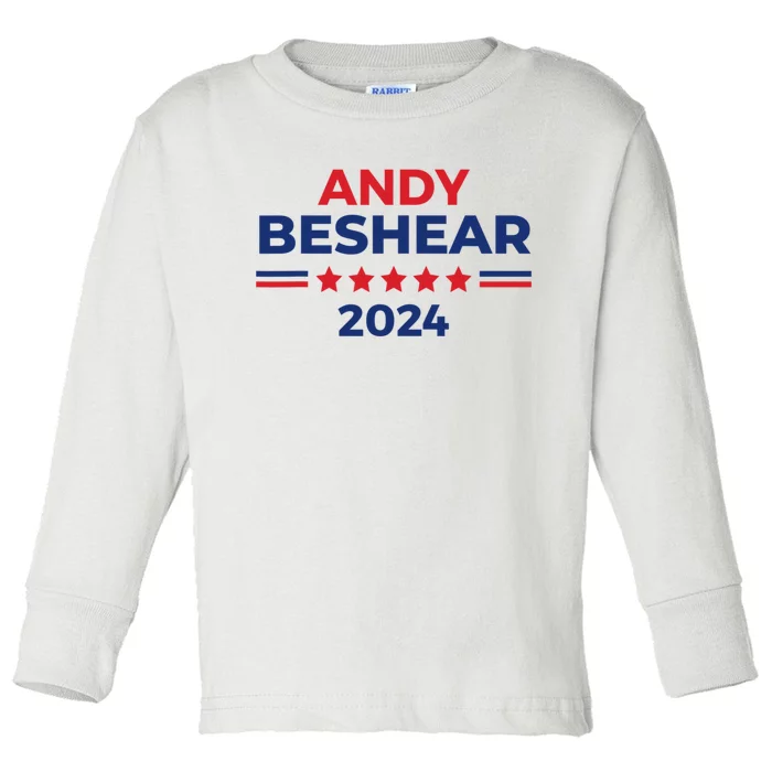 Political Democrat Beshear 2024 Presidential Election Toddler Long Sleeve Shirt