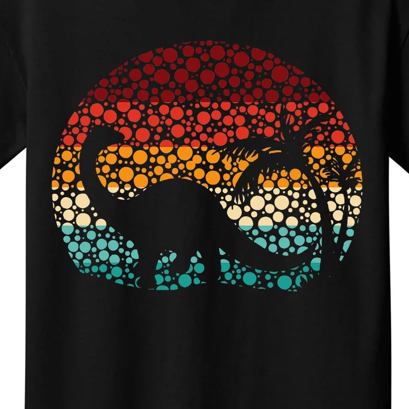 Polka Dot Brontosaurus Kids T-Shirt