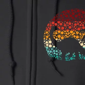 Polka Dot Brontosaurus Full Zip Hoodie