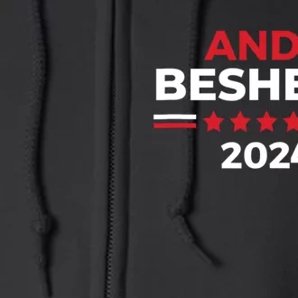 Political Democrat Beshear 2024 Presidential Election Full Zip Hoodie