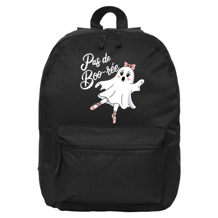 Pas De BooréE Funny Ballet Ghosts Halloween Dance 16 in Basic Backpack