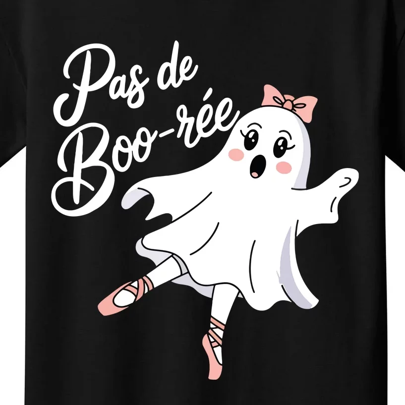 Pas De BooréE Funny Ballet Ghosts Halloween Dance Kids T-Shirt