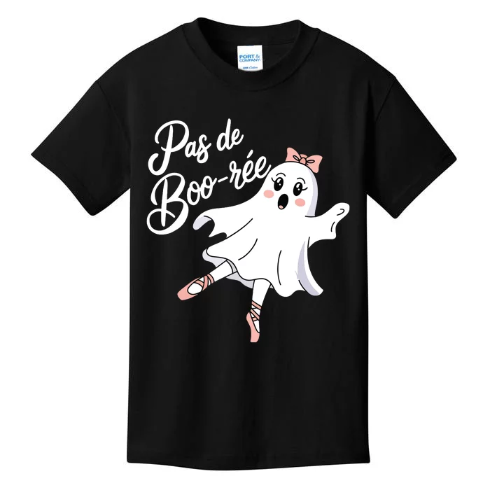 Pas De BooréE Funny Ballet Ghosts Halloween Dance Kids T-Shirt